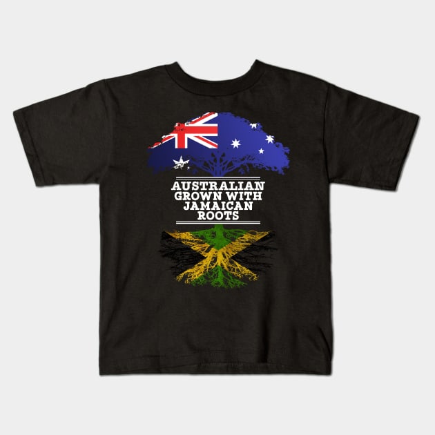 Australian Grown With Jamaican Roots - Gift for Jamaican With Roots From Jamaica Kids T-Shirt by Country Flags